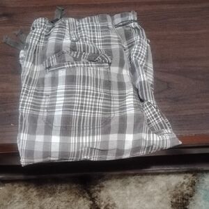 Casual Brown Plaid Pants